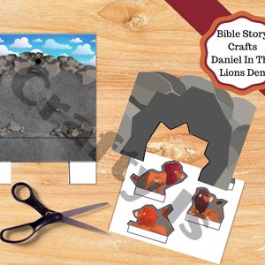 Printable Daniel in the Lions Den Kids Craft. Sunday School Teaching ...