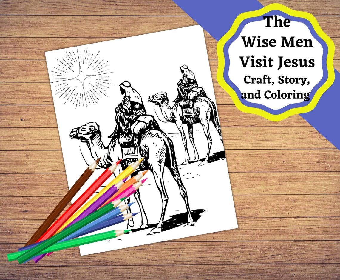 Printable Wise Men Visiting Jesus, Crafts, Story, Activity, and ...