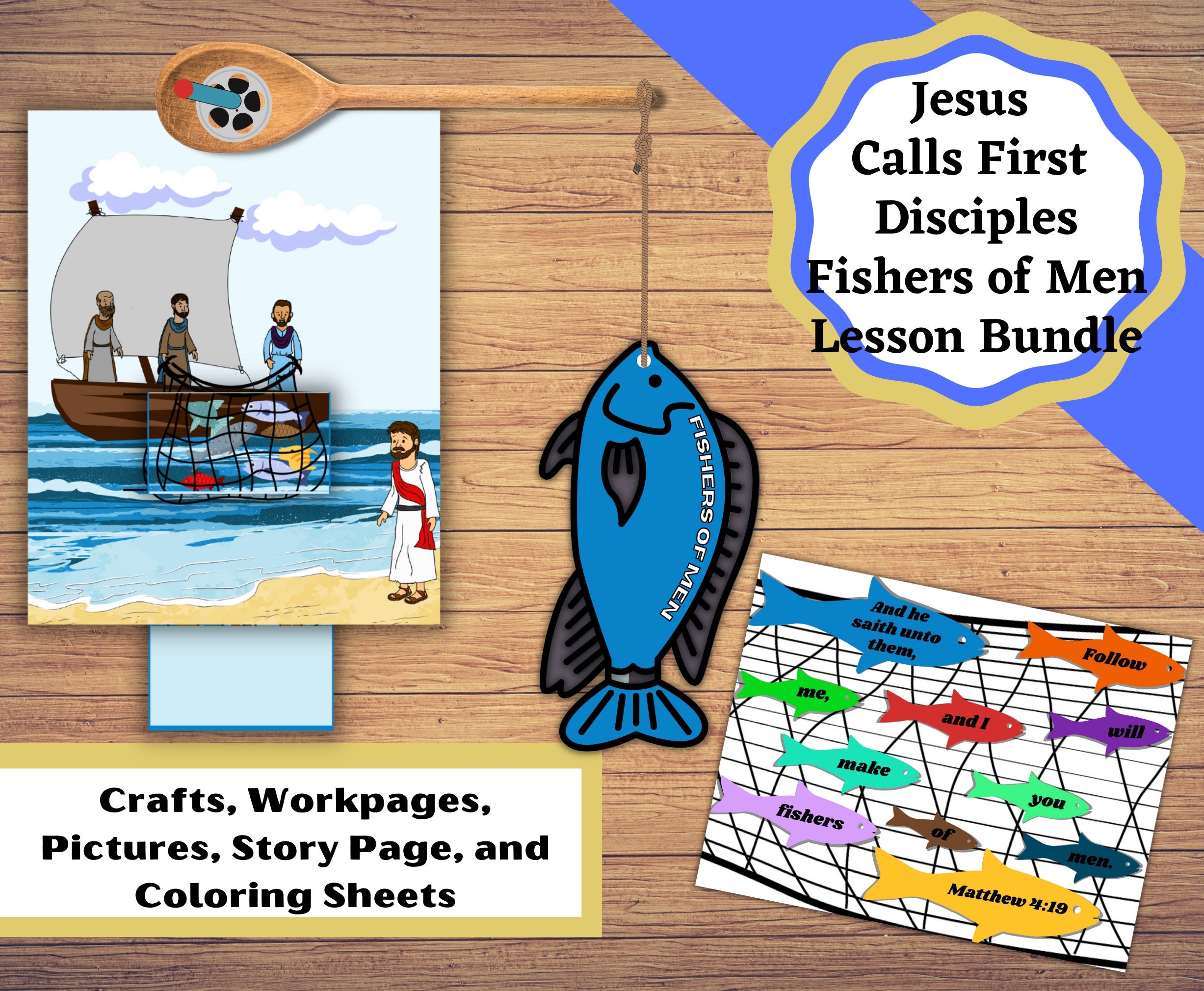 BIBLE SKILLS & GAMES Workshop Lessons and Ideas for Call of the Disciples,  Fishers of People