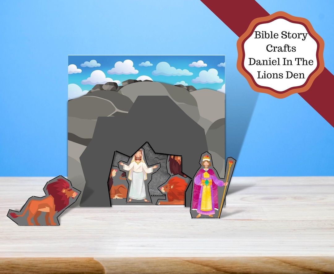 Printable Daniel in the Lions Den Kids Craft. Sunday School Teaching ...