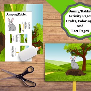 Printable Rabbit/bunny Learning Set. Build a Bunny, Crafts Coloring ...