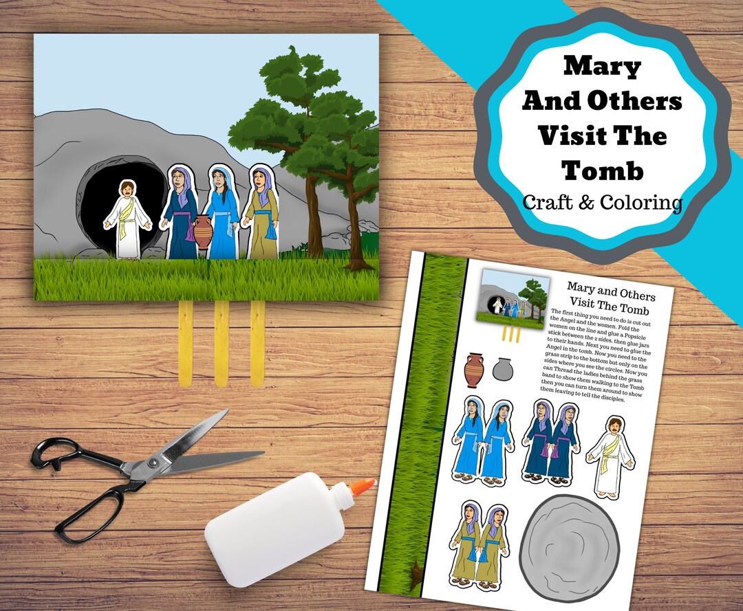 Printable Craft and Coloring Pages for the Story of Mary and the Women ...