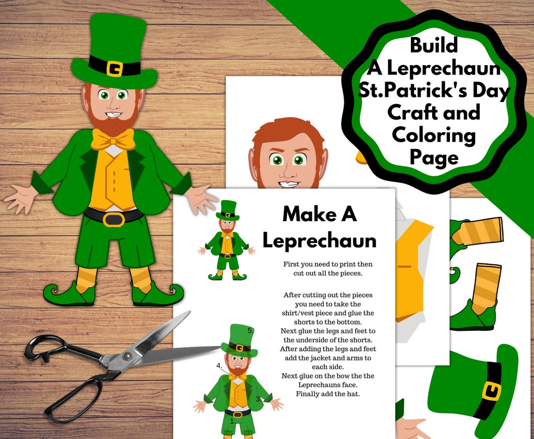 Build A Leprechaun Printable St. Patrick's Day Craft