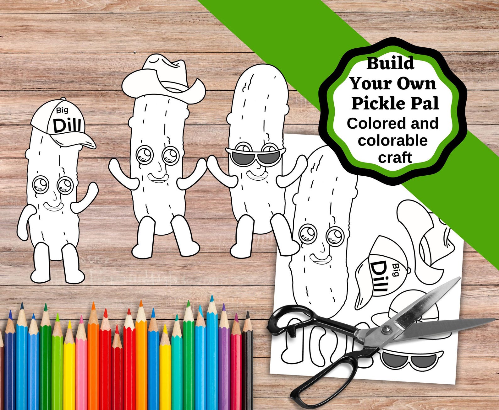 Pickle Build Build Your Own Pickle Pal, Build Your Own Pickle to Personalize, Kids ...