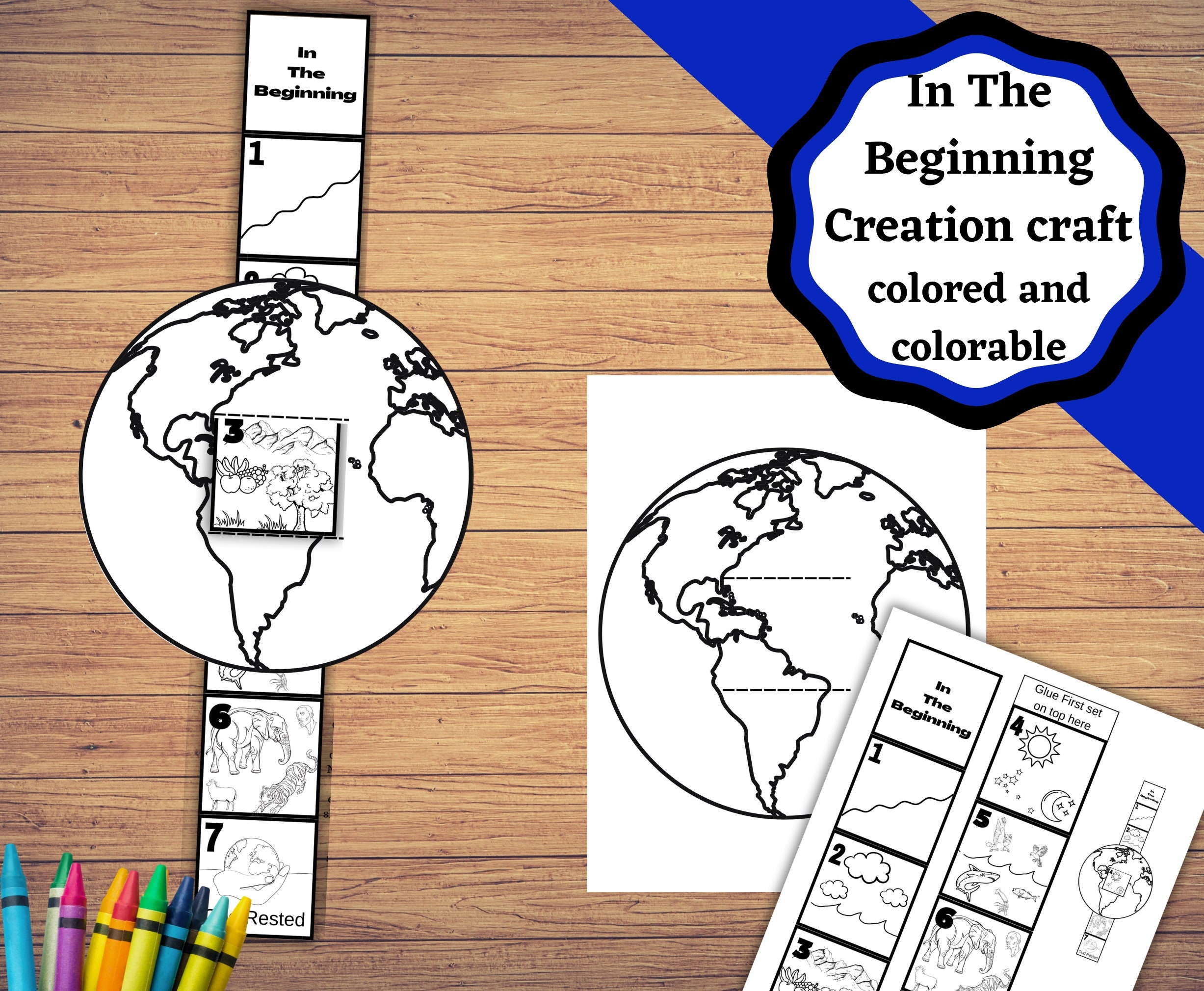 Manualidad De La Biblia De La Creación Para Imprimir Manualidad Para