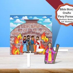 Book of Daniel printable , Fiery furnace craft, Shadrach, Meshach, and Abednego.