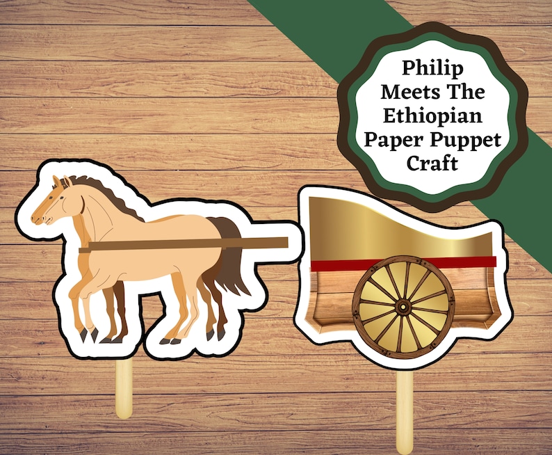 Printable Paper Puppets for the Bible Story of Philip and the Ethiopian ...