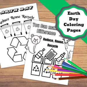Printable Earth Day Coloring Pages. Earth Day Coloring Pages, Recycling ...