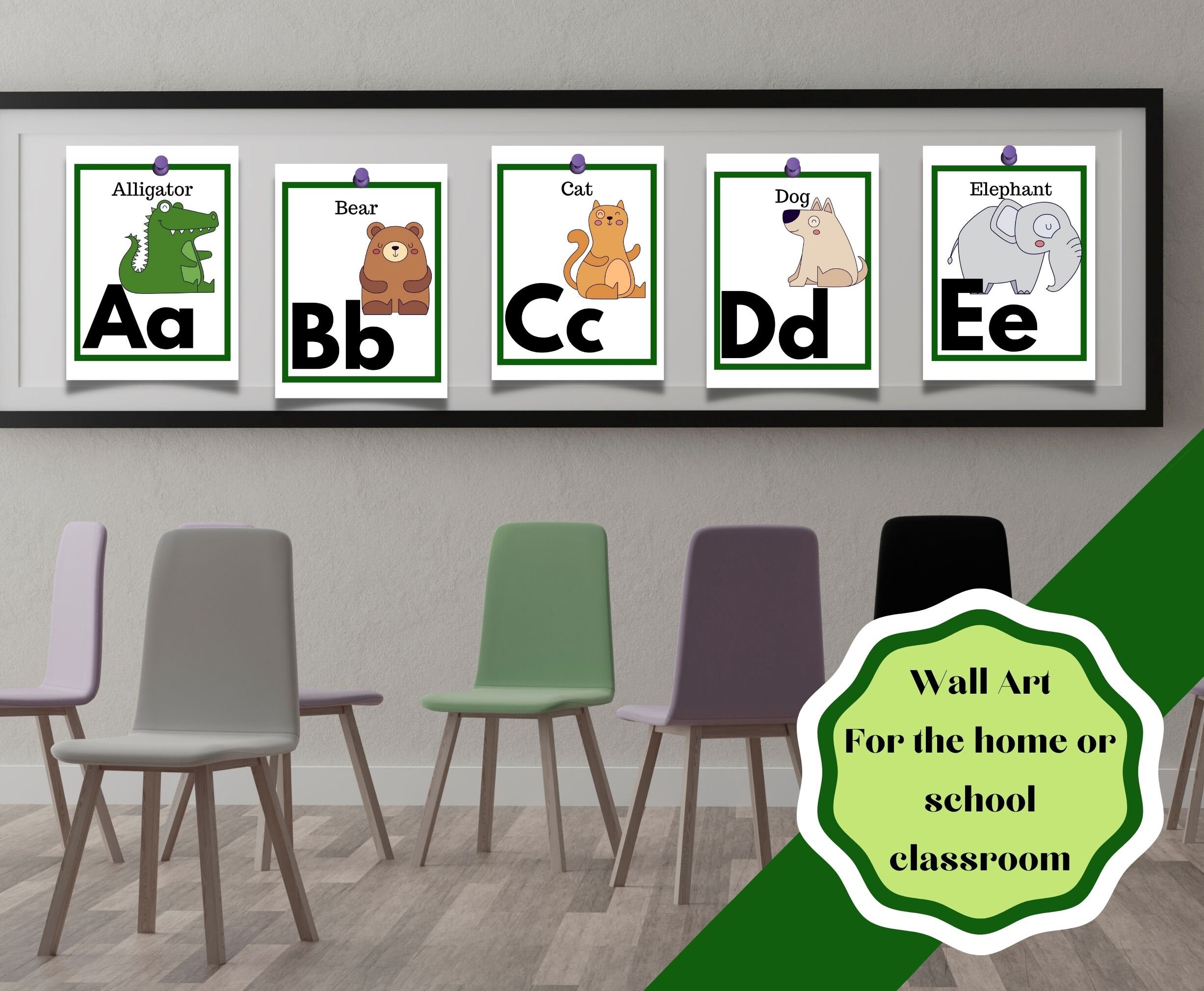 Printable Animal Alphabet Flash Cards, Flash Cards for Early Learners ...