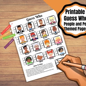 Printable Guess Who Game Pages. Guess Who Pirate and Historical People ...