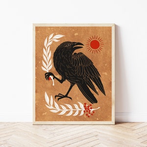 Midnight Raven Polish Folk Art T-Shirt Midnight Raven Polish Folk Art T-Shirt