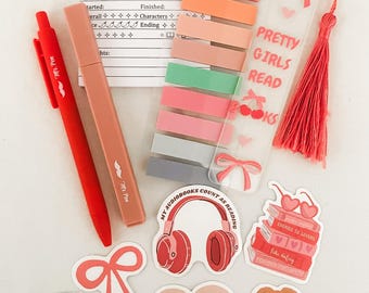 Everything But The Book Kit / Annotation Kit / Journaling / Bookish Gifts / Book Lover / Stationary Gift Set / Book Club / Pretty Girls Read
