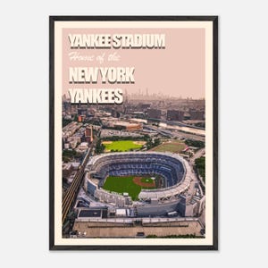 New York Print Baseball Druck Matter Druck Perfekt für Sportfans Yankee Stadium Poster Print