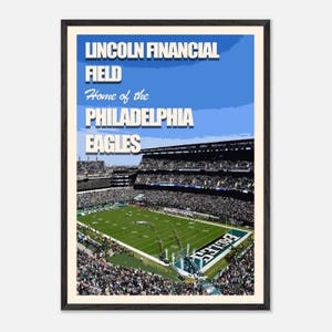 Philadelphia Print Football Prints Matte Print Perfect for Sports Fans Lincoln Financial Field Poster Print