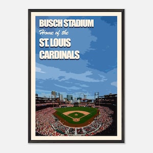 St. Louis Print Baseball Prints Matte Print Perfect for Sports Fans Busch Stadium Poster Print