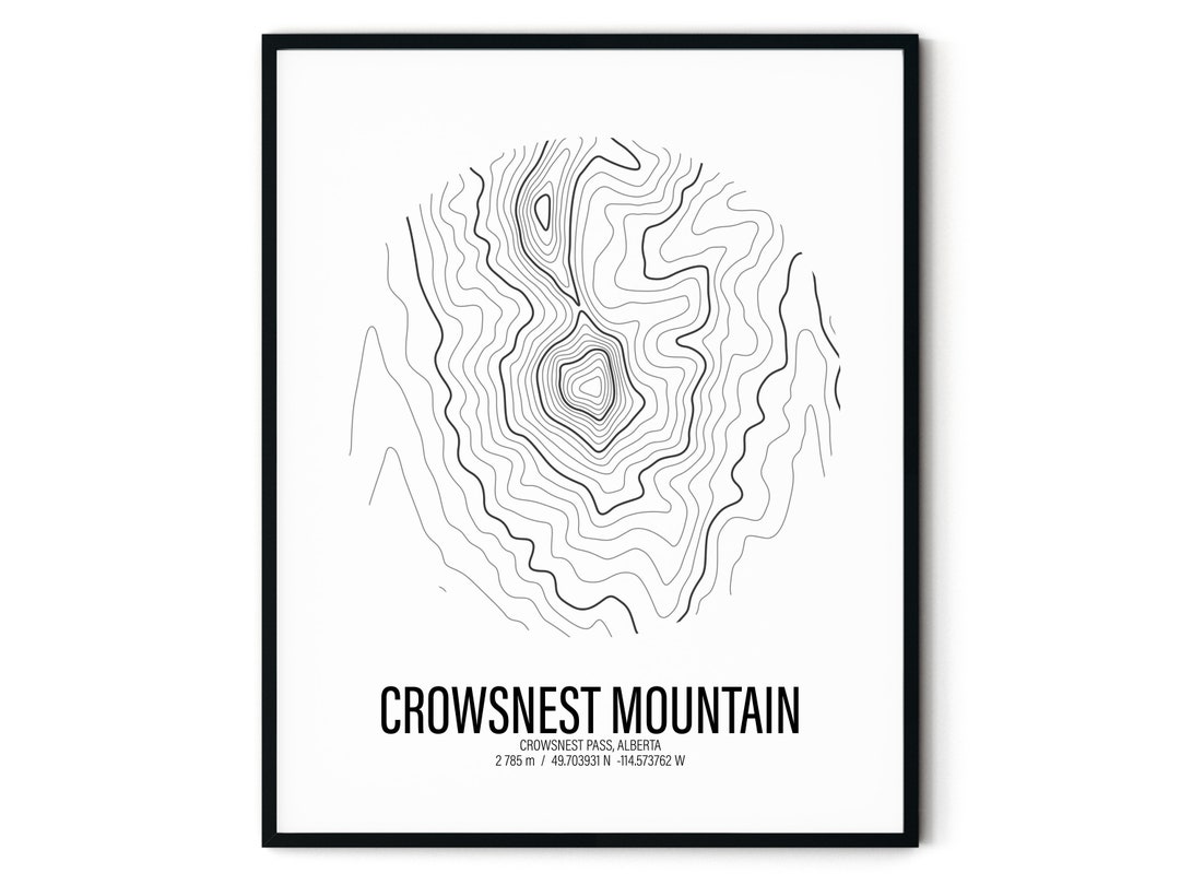 Crowsnest Mountain Crowsnest Pass Alberta Canada Mountain Etsy Canada