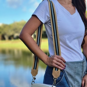 Handwoven Wayuu Purse Strap: Boho Crossbody Clutch Strap