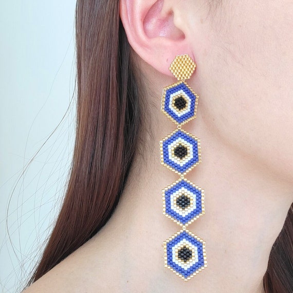 Handmade Beaded Earrings Seed Bead Earrings Miyuki Earrings