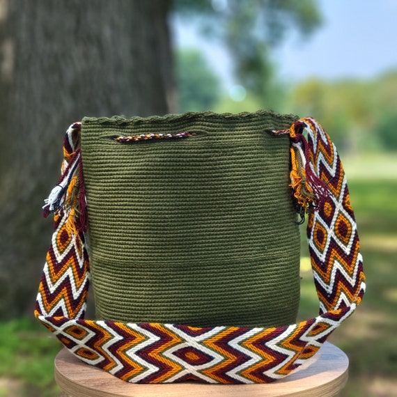 Crochet mochila look bags best sale