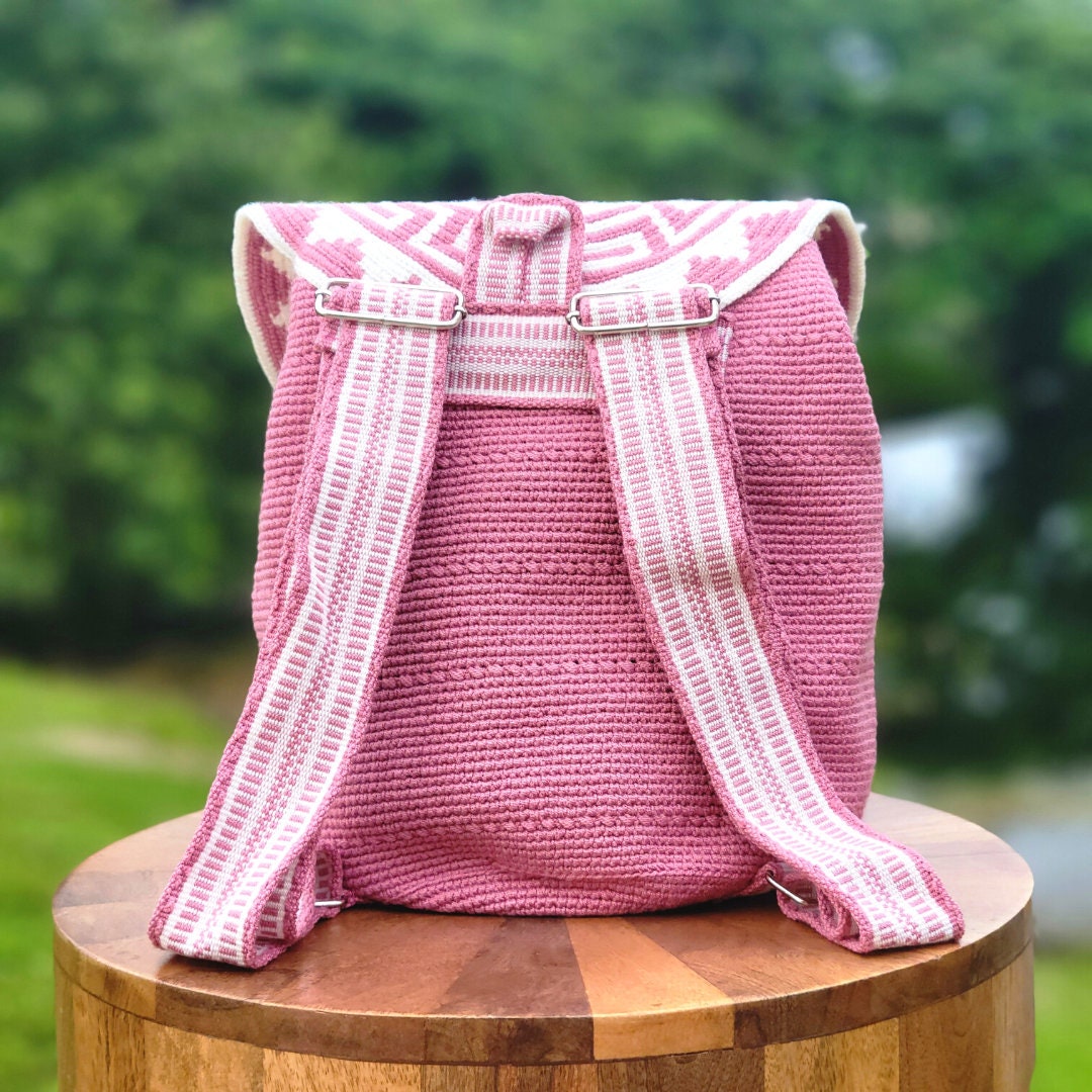 Crochet Wayuu Backpack / Crochet Backpack / Handmade  display picture 2
