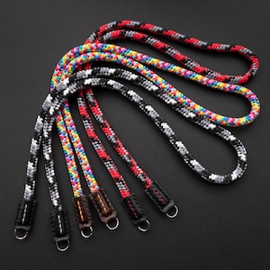 Corde marine personnalisable et dragonne en cuir pour appareil photo - Choisissez une longueur entre 80 cm et 150 cm