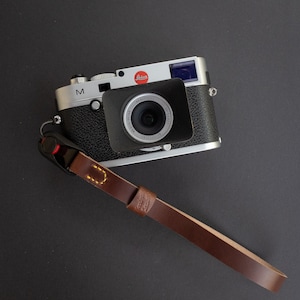 Horween Leather Camera Wrist Strap - Made With Peak Design Anchor Links
