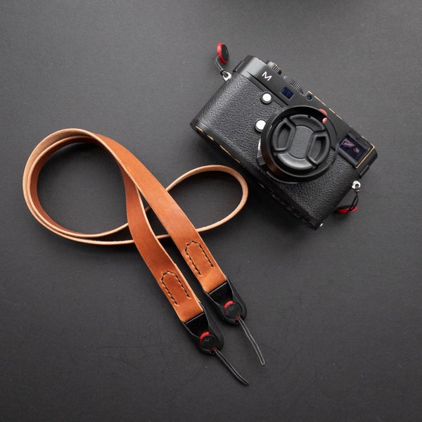 Horween Leather Wide Camera Strap - Made With Peak Design Anchor Links