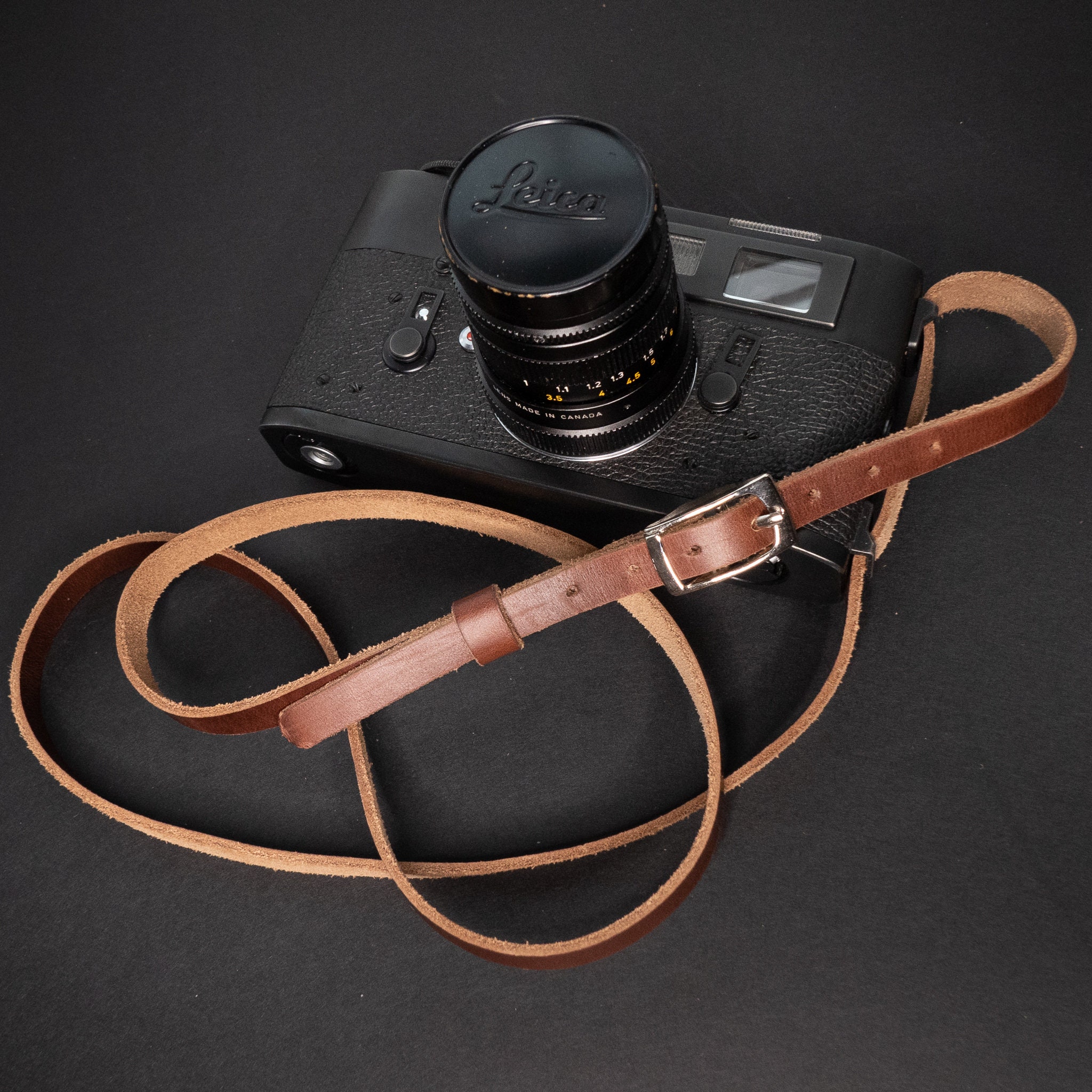 NOS Leica Leitz M5 2-Lug Brown Leather Eveready Camera Case 10915 