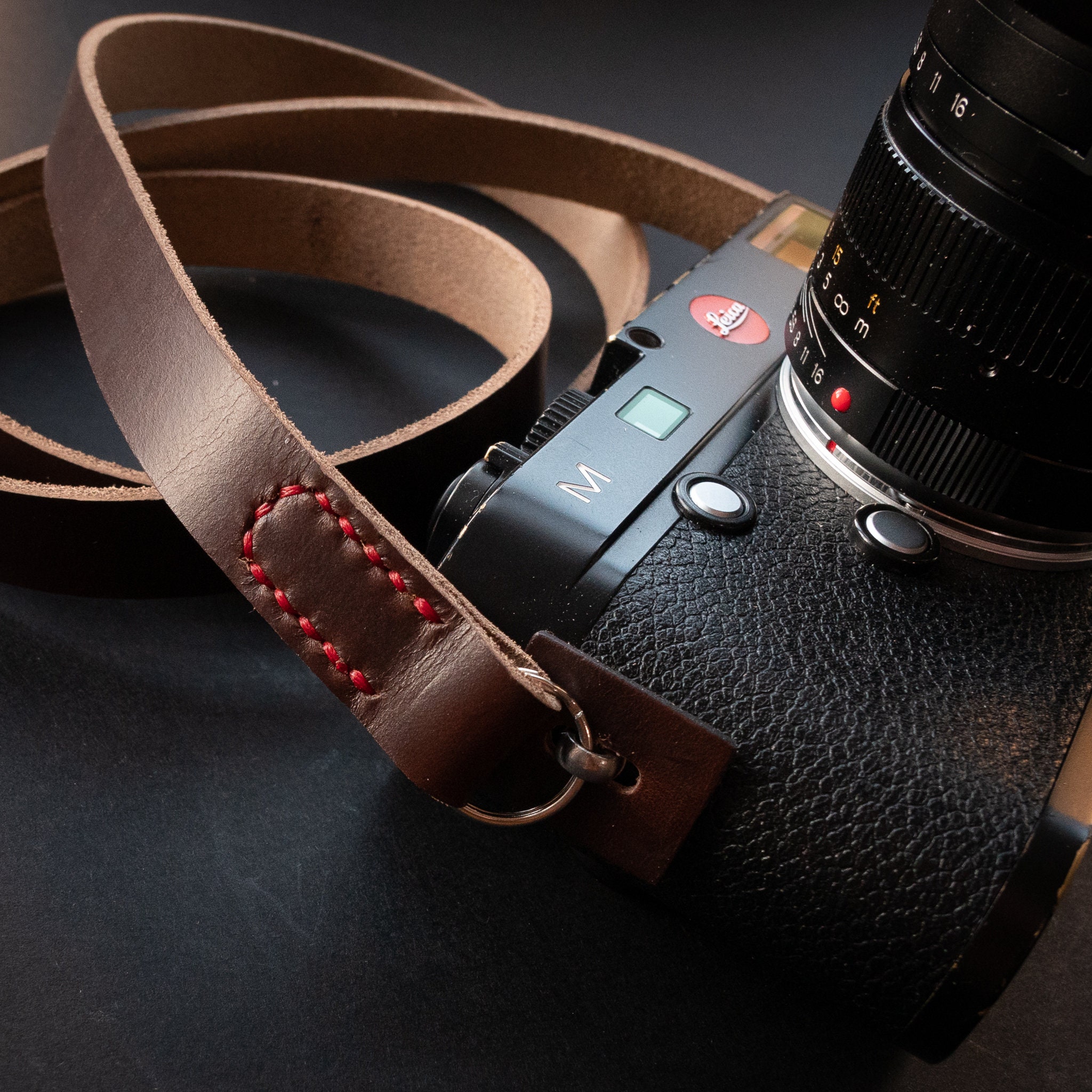小物 CALEE LEATHER NECK STRAP Leica - Leather Neck Strap for X Cameras (Brown )