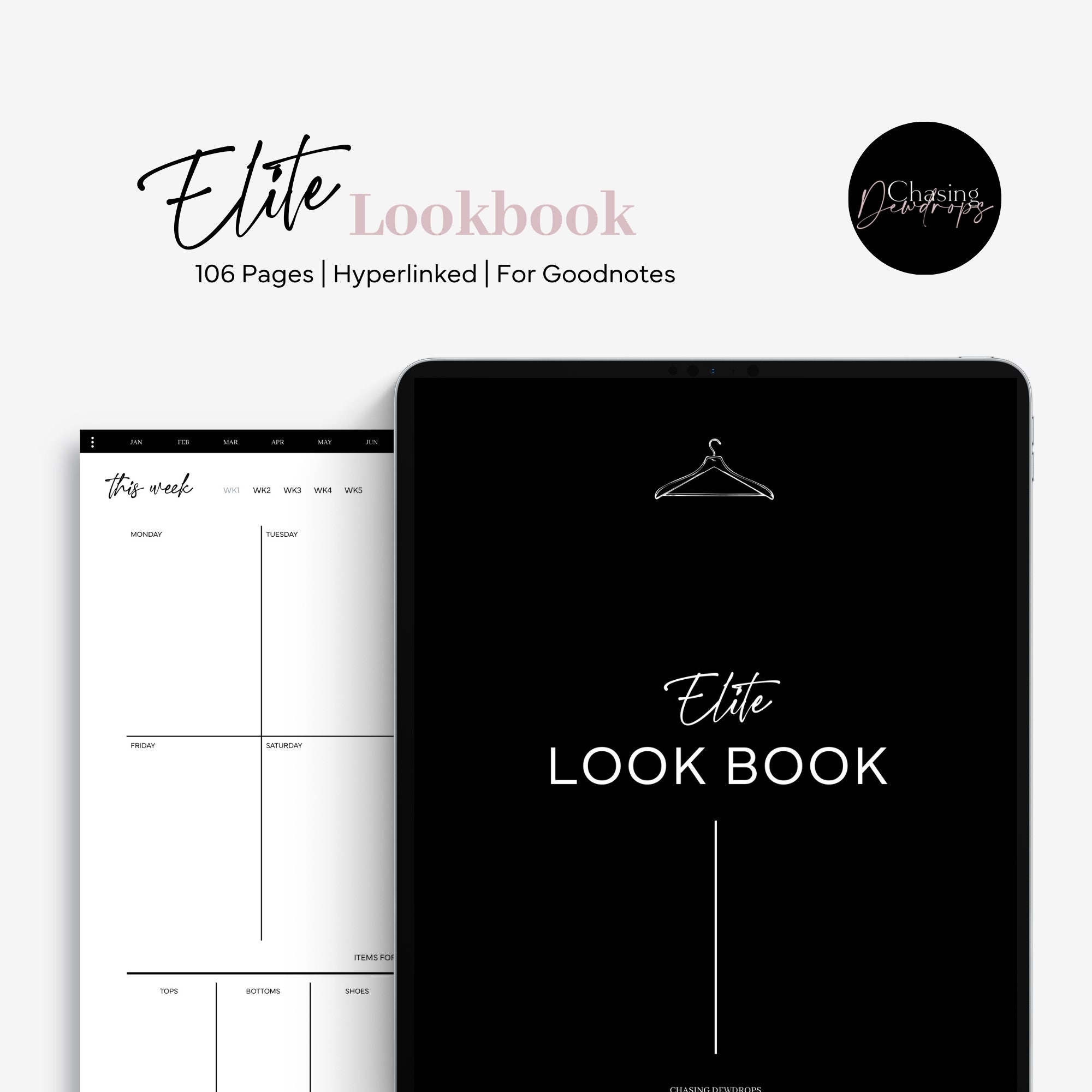 Elite Lookbook: Digital Wardrobe & Outfit Planner (PDF)
