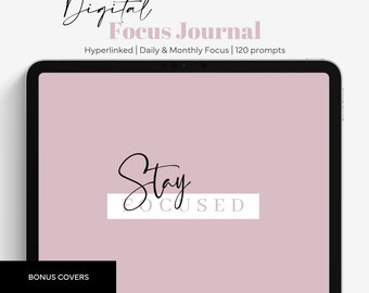 Focus Journal: Digital Mindfulness Planner with Prompts (PDF)