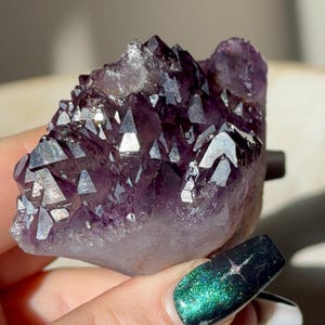 Elestial Amethyst w/ Hematite, Hyderabad, India - 151g - New Find!