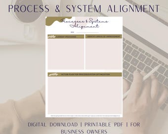Business Process & Systems Alignment Template | Optimize Workflow and Efficiency