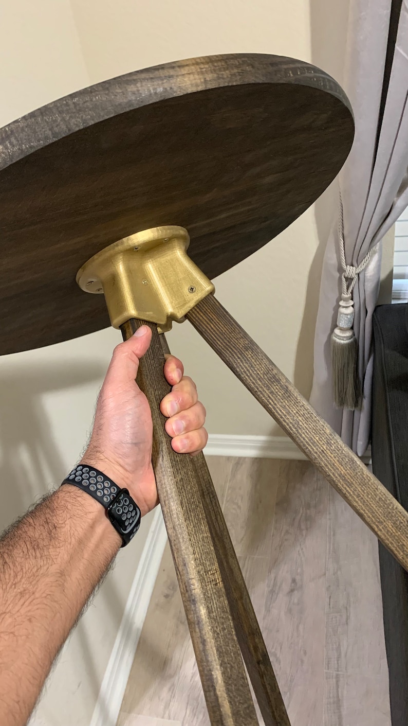 Tripod Table Base 3d Printed, DIY Side Table Etsy