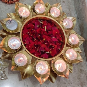 Handcrafted patta urli for festive decoration.Festive vibe/Indian decor/Diwali.