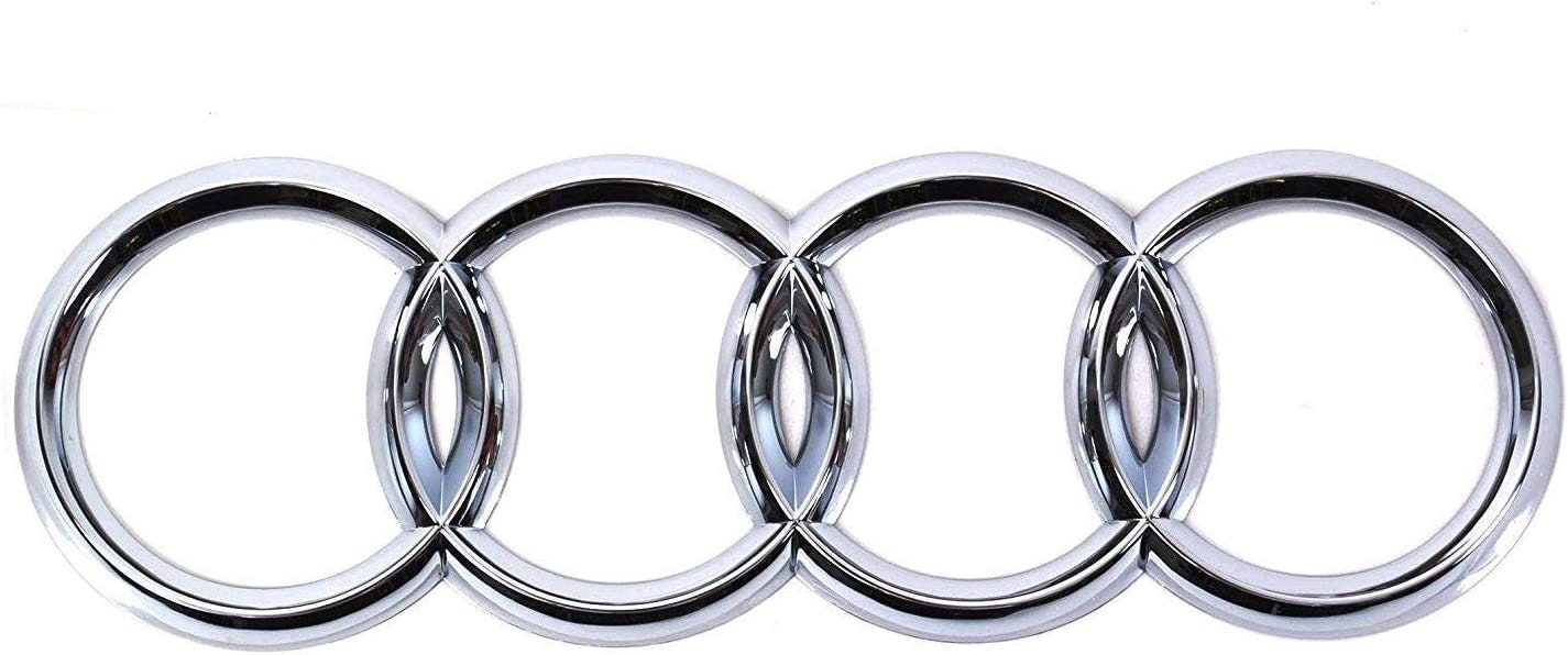 Audi Dekorfolie Audi Ringe brillantschwarz Aufkleber Audi Ringe 2xStk, Nachrüstungen