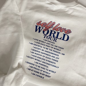 self love world tour sweatshirt | trendy Sweatshirts | oversized sweatshirt