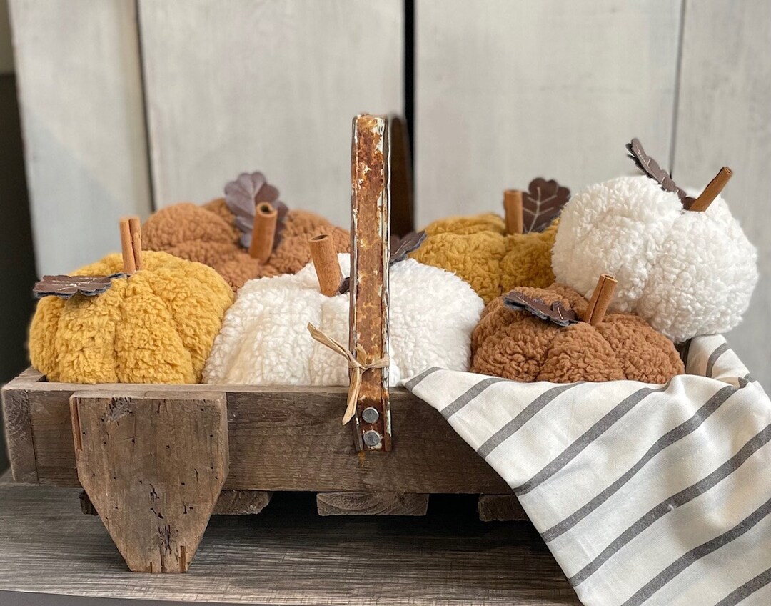 Cozy Sherpa Pumpkins Etsy