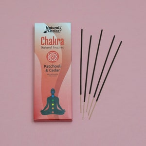Natural Choice Chakra Incense Patchouli & Cedar Root/Muladhara Chakra 80 Incense Sticks