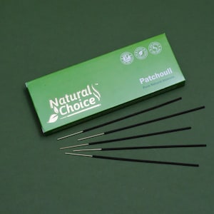 Natural Patchouli Incense Sticks 100 Grams,  Traditional Incense Sticks Made from Scratch, Never Dipped (Patchouli, Single Pack)