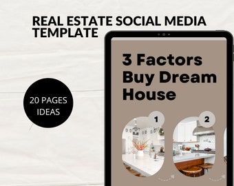 Real estate social media template design for real estate management