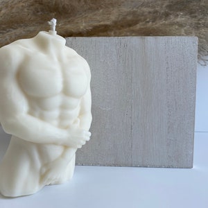 Male torso candle | Torso candle | Soy wax candle | Candle | Man Body Shape Candle | Male Bust Candle | Naked Torso Candle