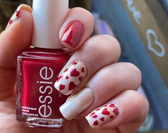 Valentine's Day Heart Nail Set