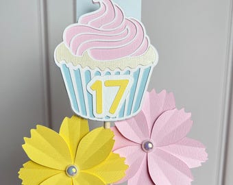 Cupcake & Flower Gift Card Holder – Perfect for Teacher Gifts, Birthdays, Mother’s Day, Pastor’s Wife, Grandmother Gifts, and More!
