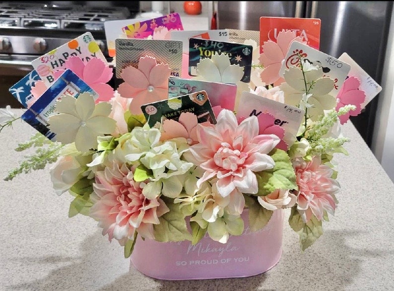 Flower Gift Card Holder. Great for graduation gift, grandmother gift, pastor wife gift, Mothers Day gift, birthday gift, teacher gift. image 8