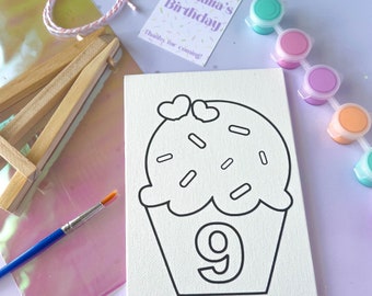 Sweets Candy Party Favor with Pastel Paint Colors. Cupcake party theme favor, Rainbow Sweets birthday, Candy birthday, Valentine’s Day favor