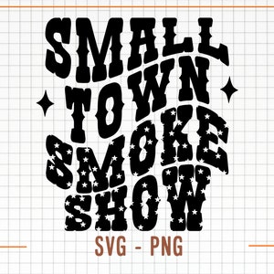 Svg de spectacle de fumée de petite ville, petite ville Png, Svg petite ville, Svg Western, Western Png, téléchargement numérique, fichier Svg