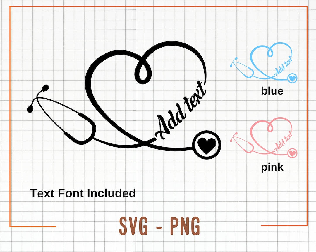 Heart Stethoscope SVG & PNG, Heart Stethoscope SVG, Doctor Svg, Nurse