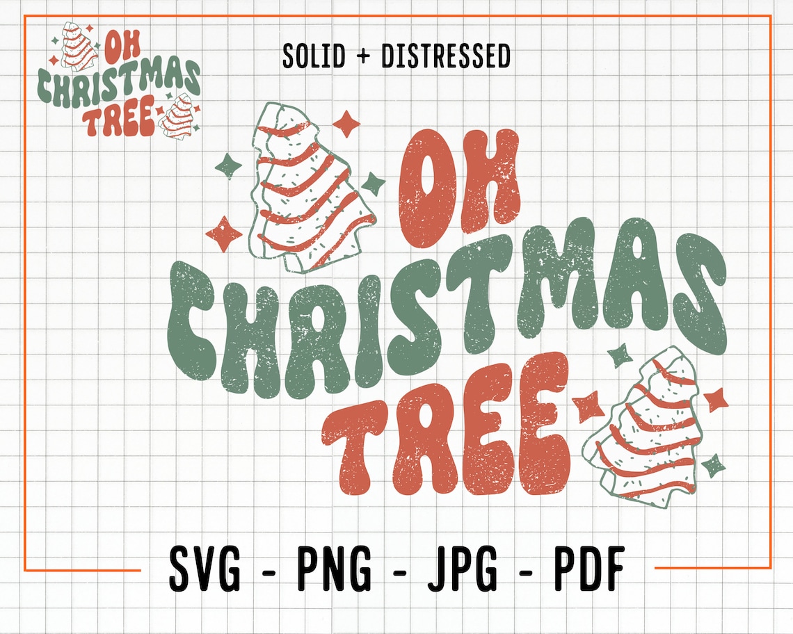 Little Debbie Christmas Tree Cakes SVG Christmas PNG and SVG Etsy