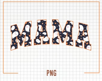 Retro Halloween Mama PNG, Retro Halloween Png, Groovy Halloween Sublimation Design, Hippie Halloween Png, Spooky Mama Png, Sublimazione